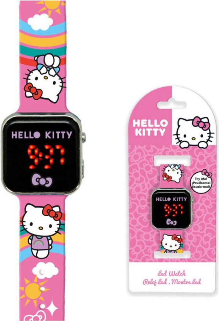 Hello Kitty Friends Digitale LED-Uhr Bunte Armbanduhr Produktbild 