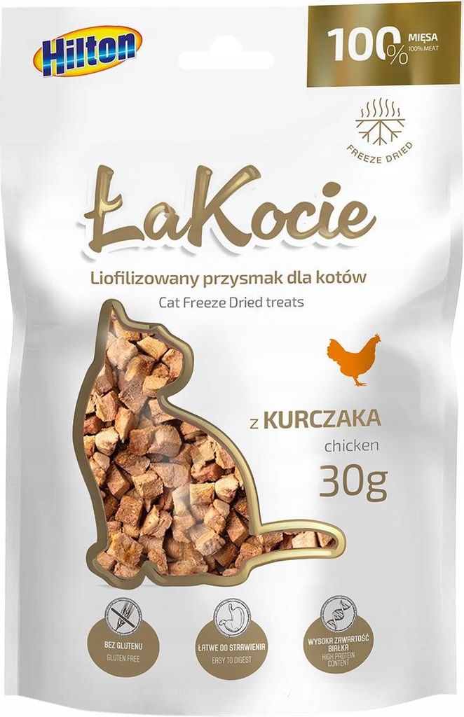Hilton Liofilizowany Kurczak 30g Przysmak dla Kota 100% Zdjęcie produktu 