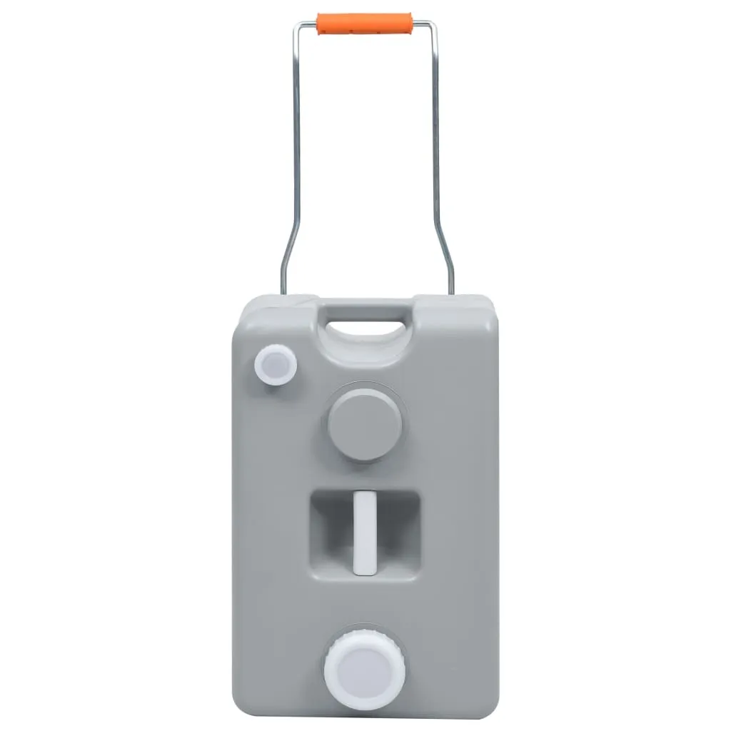 Réservoir d'eau camping 25 L vidaXL gris à roulettes - Réf 145623