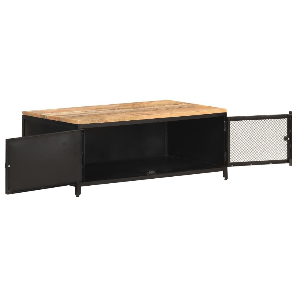 "im Sonderangebot"Couchtisch - CLORIS - Wohnzimmertisch - Robust und langlebig - 90x50x37 cm Raues Mango-Massivholz - NeuMöbel9658483