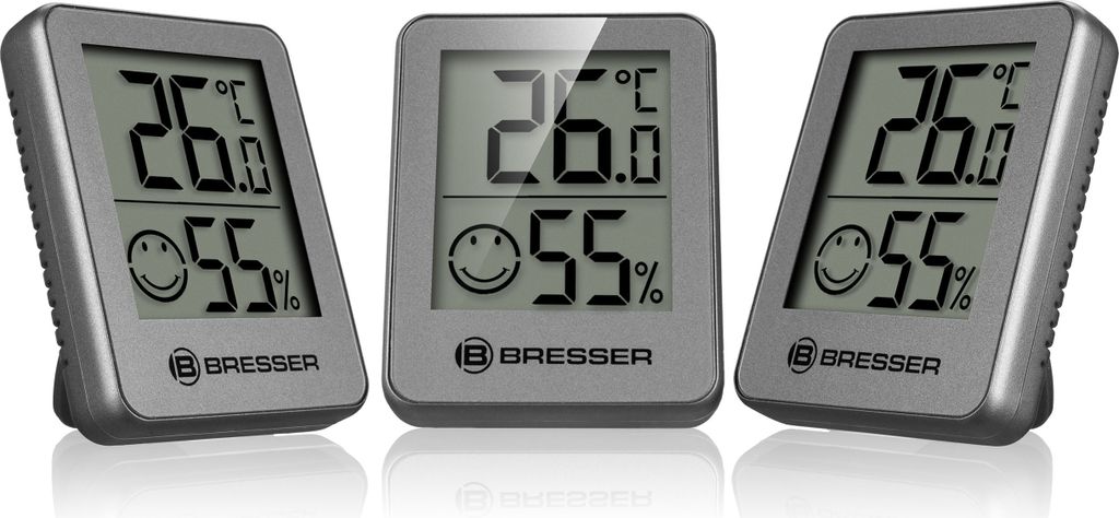 Bresser Thermo-Hygrometer Mit Schimmelwarnung - Raumklima Manager Für Temperatur & Luftfeuchtigkeit