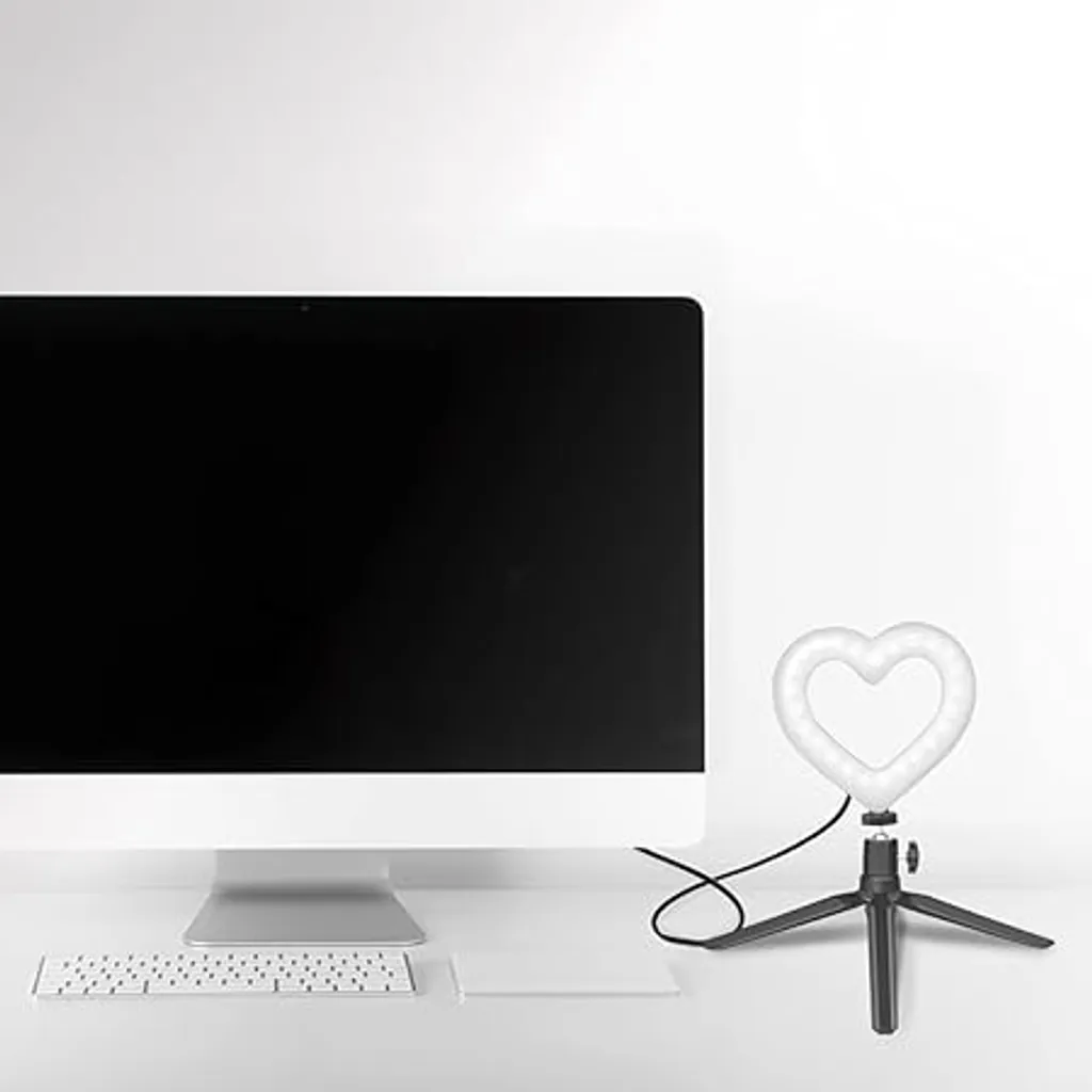 Trépied LED RGB Cœur Logilink avec Commande de Lumière Intégrée - 13
