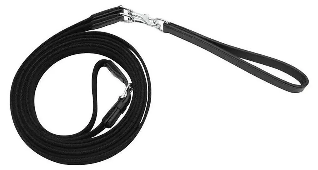 Rênes poney pour le travail quotidien Horka en ruban tissé gris