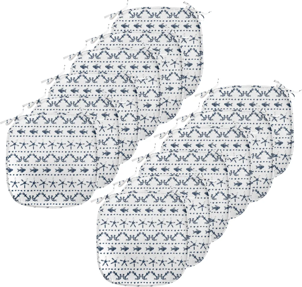 Coussin de cuisine avec sangles 40x40 cm - Lot de 12 assises nautiques