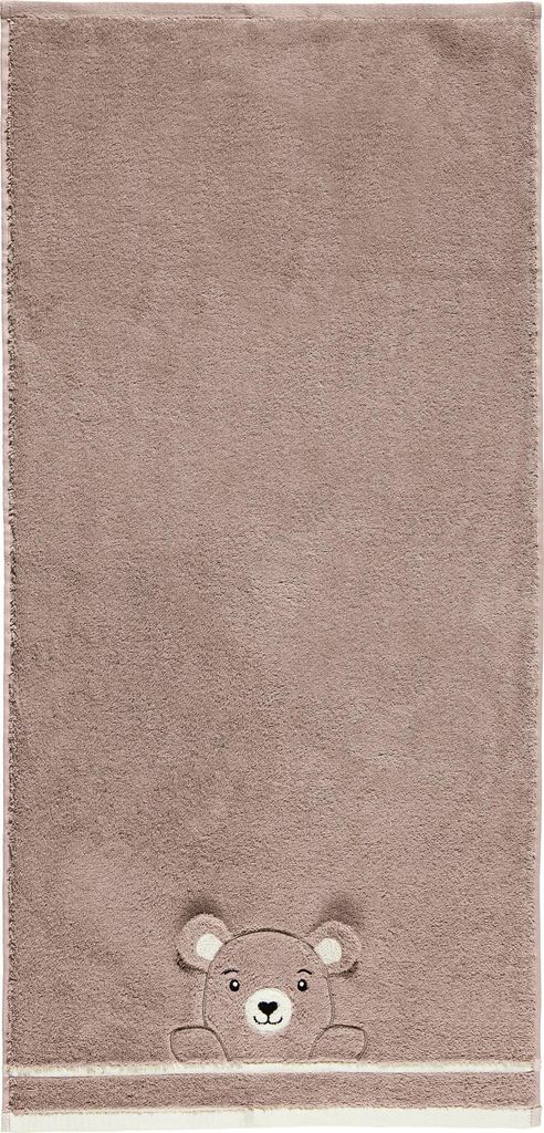 Erwin Müller Kinder-Badetuch Bär" beige 70x140 cm"
