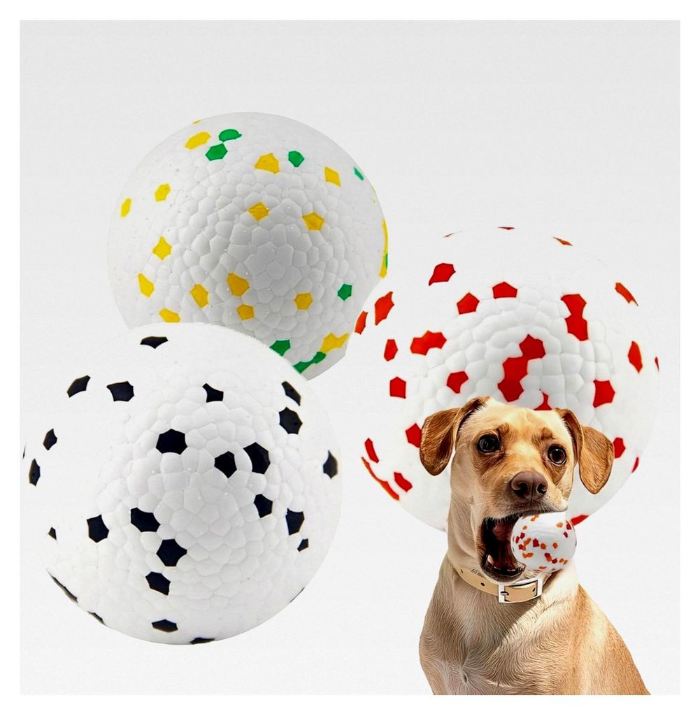 3 Stück Hundespielzeug Ball, unzerstörbarer Hundeball, langlebige Tennisbälle für aggressive Kauer, Hundeball für Outdoor-Spiele, Schwimmen un...