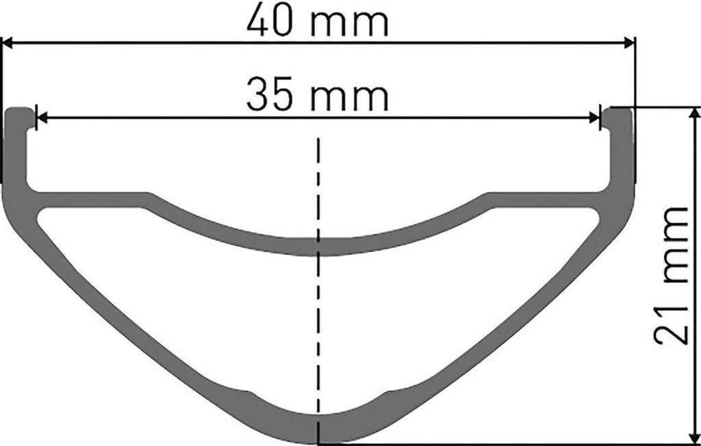 Felge DT Swiss HX 581 27.5"/35mm schwarz 584-35 VL 6,5mm 32 Produktbild