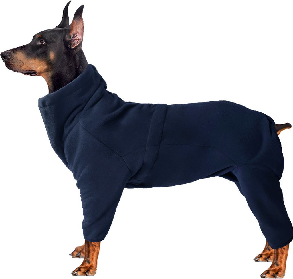Mantel für vierbeinige Hunde, Hundejacken, Polarfleece, winddichter Hundepullover, Haustierkleidung, warme, mit Fleece gefütterte Winterkleidung ...