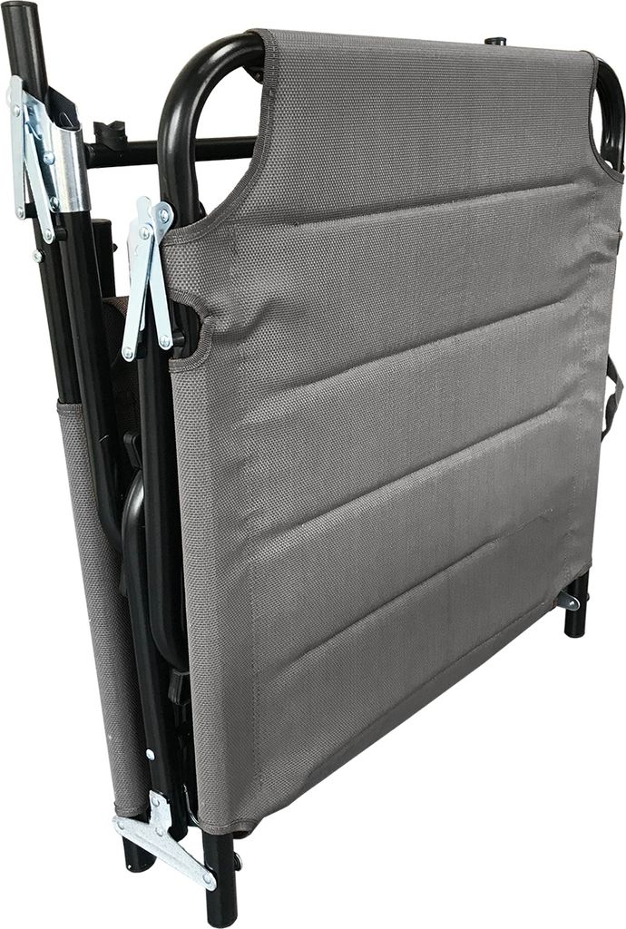XXL Aluminium Gartenliege anthrazit mit Dach L200xB70cm Produktbild 2