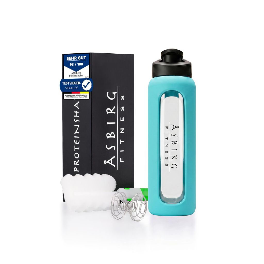 Asbirg | Glas Protein Shaker 700ml – BPA-frei, Produktbild 