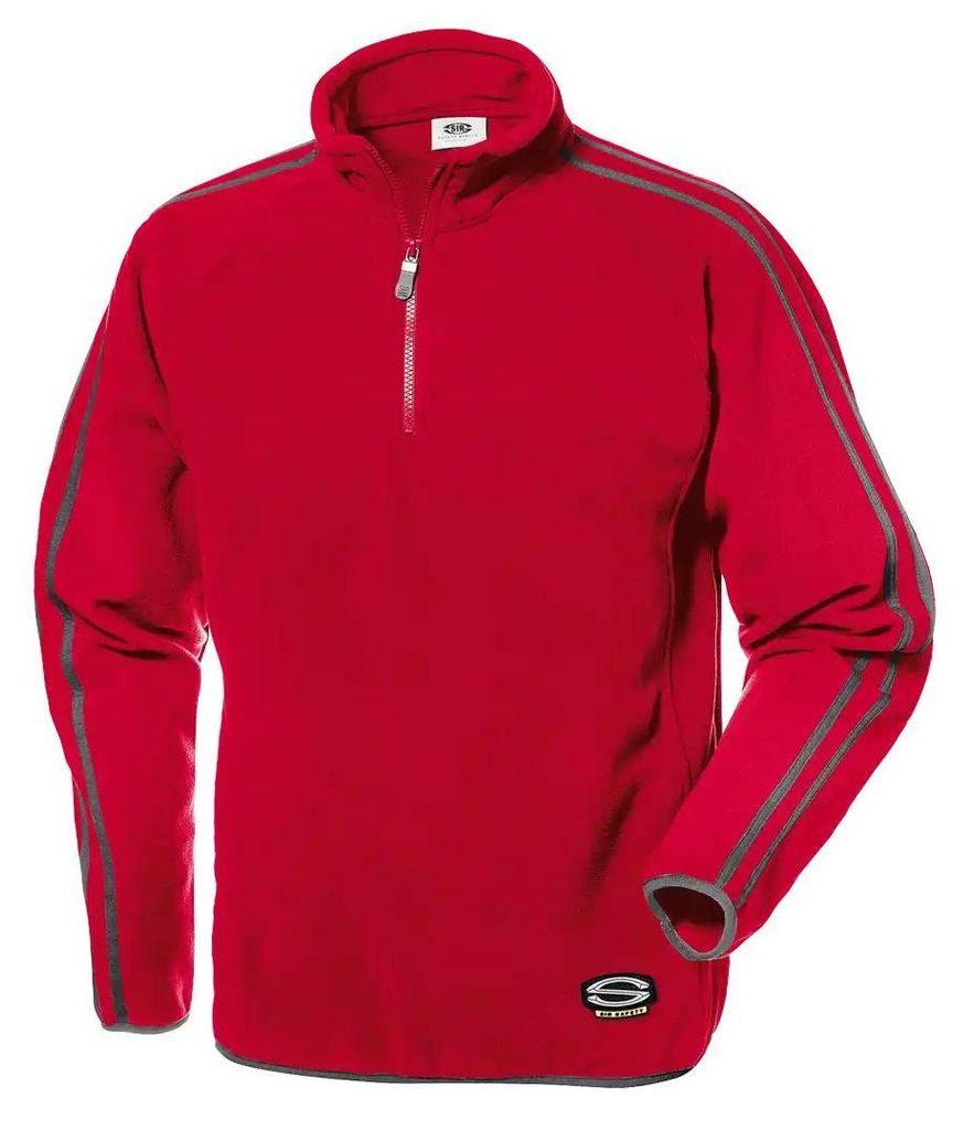 Sir Safety Sirflex Microfleece Herren-Arbeitsjacke mit Thermoisolierung Grau Rot, XL, RED