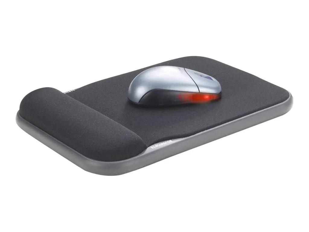 Tapis de souris Kensington rechargeable gel noir, support poignet doux