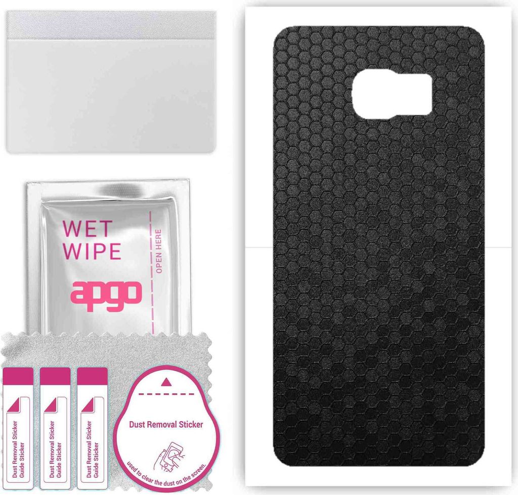 apgo Rückseite Schutzfolie, Skin, kompatibel mit Samsung Galaxy S6 Edge Plus SM-G928F, Hinten Displayschutzfolie aus Vinylfolie, kratzfest, einfac...