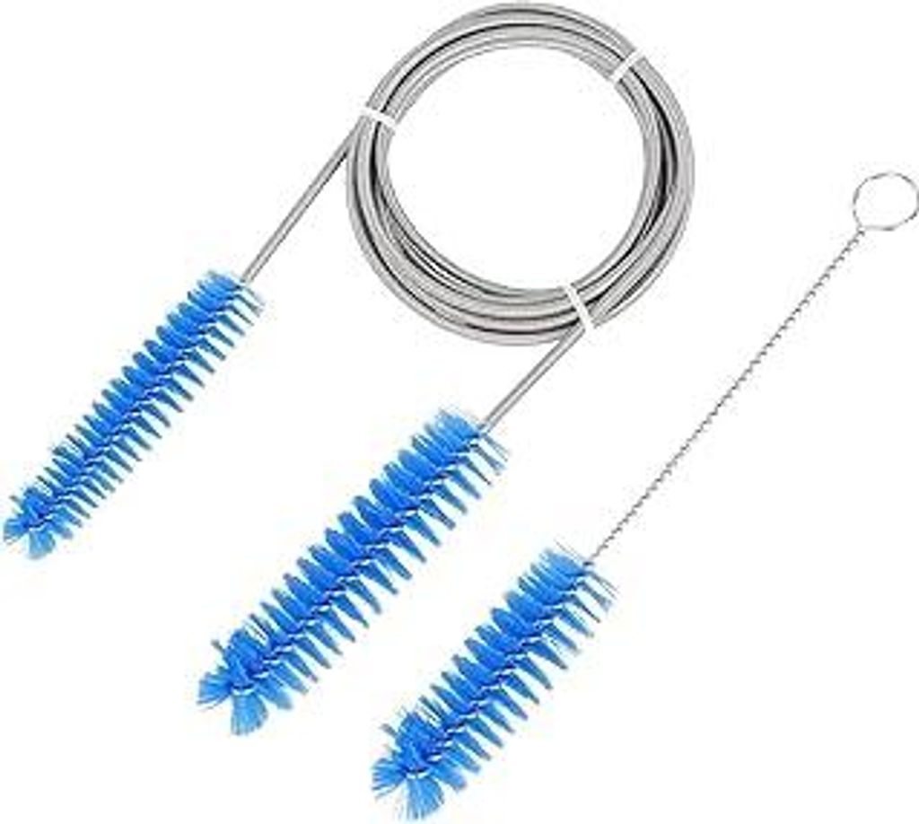 2 StückCPAP Rohr Reinigungsbürste 200 cm, Bürsten 15 mm und 19 mm Durchmesser für Aquarium Rohre Aquarienreinigungsbürste Schlauchreinigungswe...