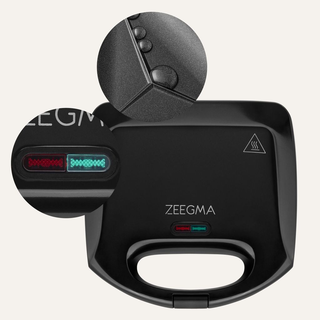 Zeegma Rotee Base Sandwichmaker 750 W LED-Leuchtanzeigen Produktbild 5
