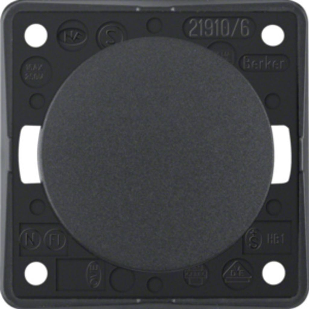 Berker Integro Flow/Pure Wechselschalter (Wippschalter) anthrazit matt