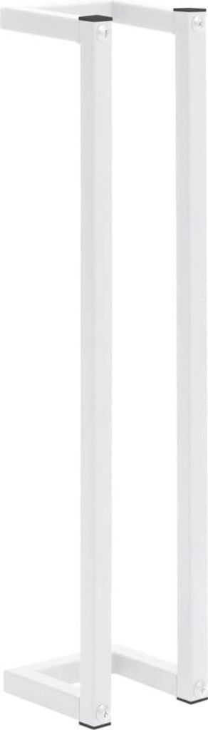 vidaXL Handtuchständer Weiß 12,5x12,5x60 cm Stahl