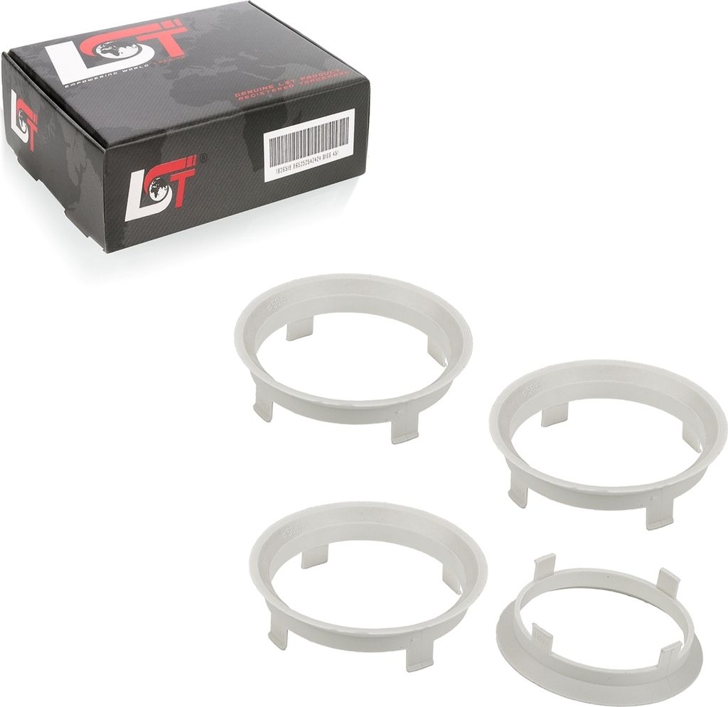 4x Zentrierringe Alufelgen Ø 56,6 mm - Ø 60,1 mm für CITROEN PEUGEOT RENAULT