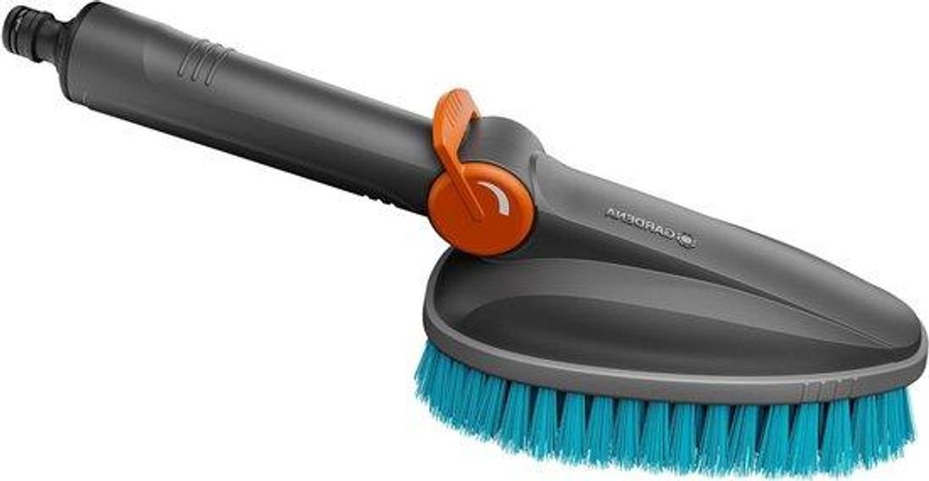 Handreinigungsborste - Praktische Handreiniger mit langem Schaft und Wasserregulierung für harte Oberflächen und enge Stellen - Einhandbetrieb (1...