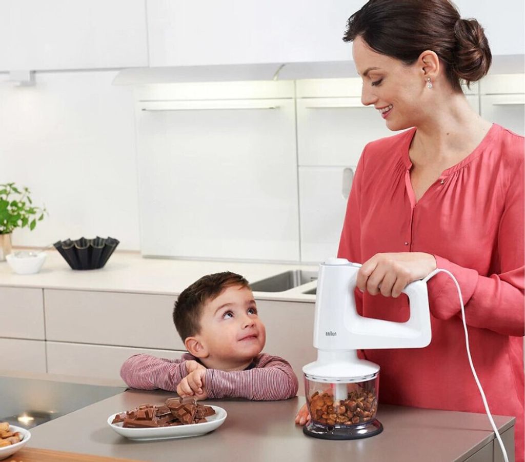 BRAUN Handmixer HM 3135 Mixfuß Zerkleinerer 500 W weiß Produktbild 15