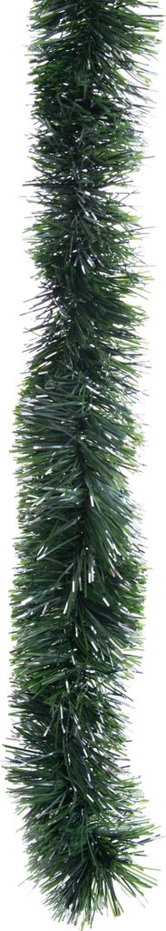 Girlande Lametta Doxa Mattgrün-Weiß Ø 70mm x 6m