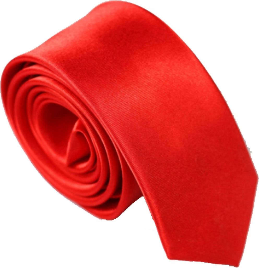 Krawatte schmal rot 5 cm Herren Hochzeit Business Schlips Produktbild 