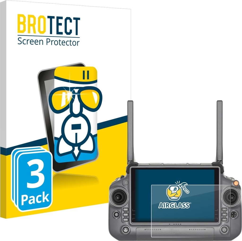 3x BROTECT Schutzglas für DJI RC Plus Schutzfolie Panzer Folie Glas Display Schutz klar