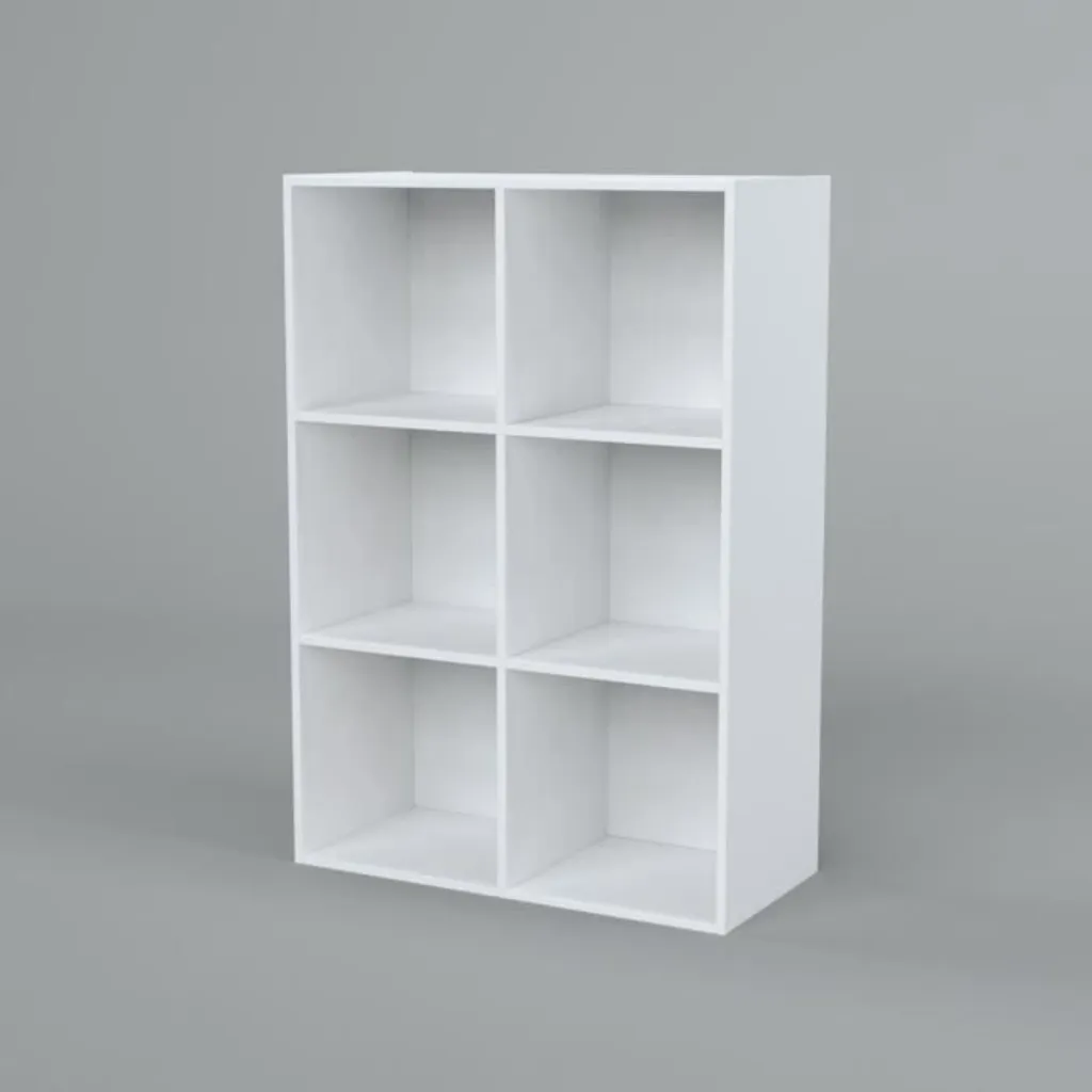 Solution gain de place étagère 6 cases pour ranger petits espaces - 9