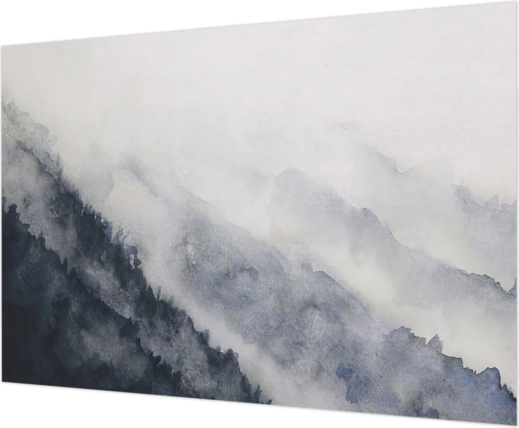 Wandtapete - Dekorative Tapete für Wohnzimmer - Tapetenfolie für Wanddekoration - 312x219 cm - Bergnebel