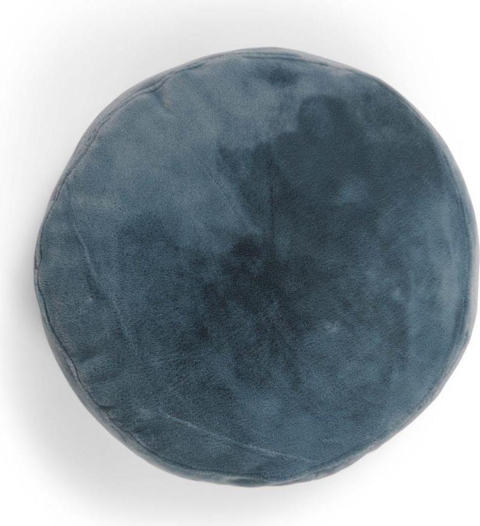 Essenza Kunstfell Zierkissen Mads Furry Farbe Denim Größe 45 cm round