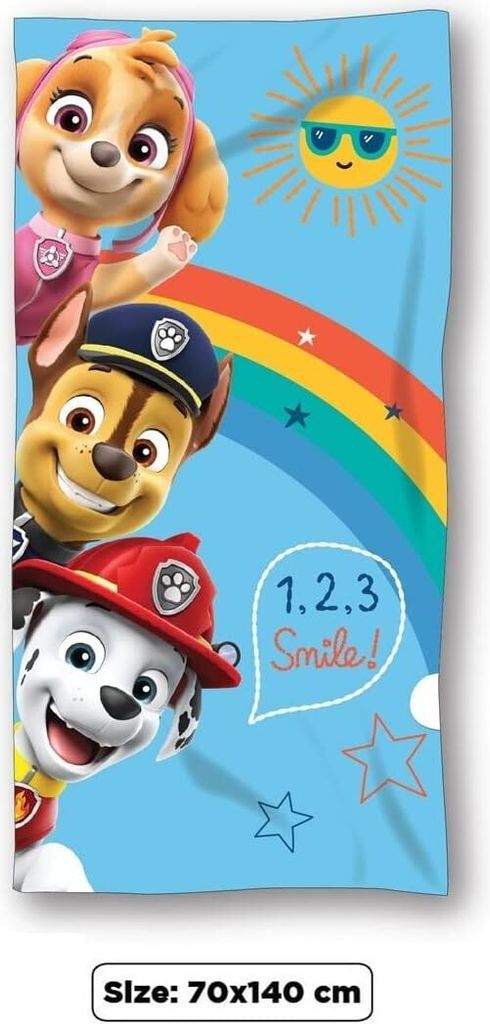 PAW PATROL Mikrofaser Handtuch Strandtuch Badetuch 70x140cm