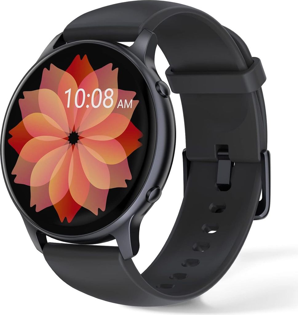 Smartwatch fur Damen 1,3 Zoll Touchscree IP68 Wasserdichter Schrittzähler mit Herzfrequenz WhatsApp SpO2 Schlafmonitor für iOS und Android
