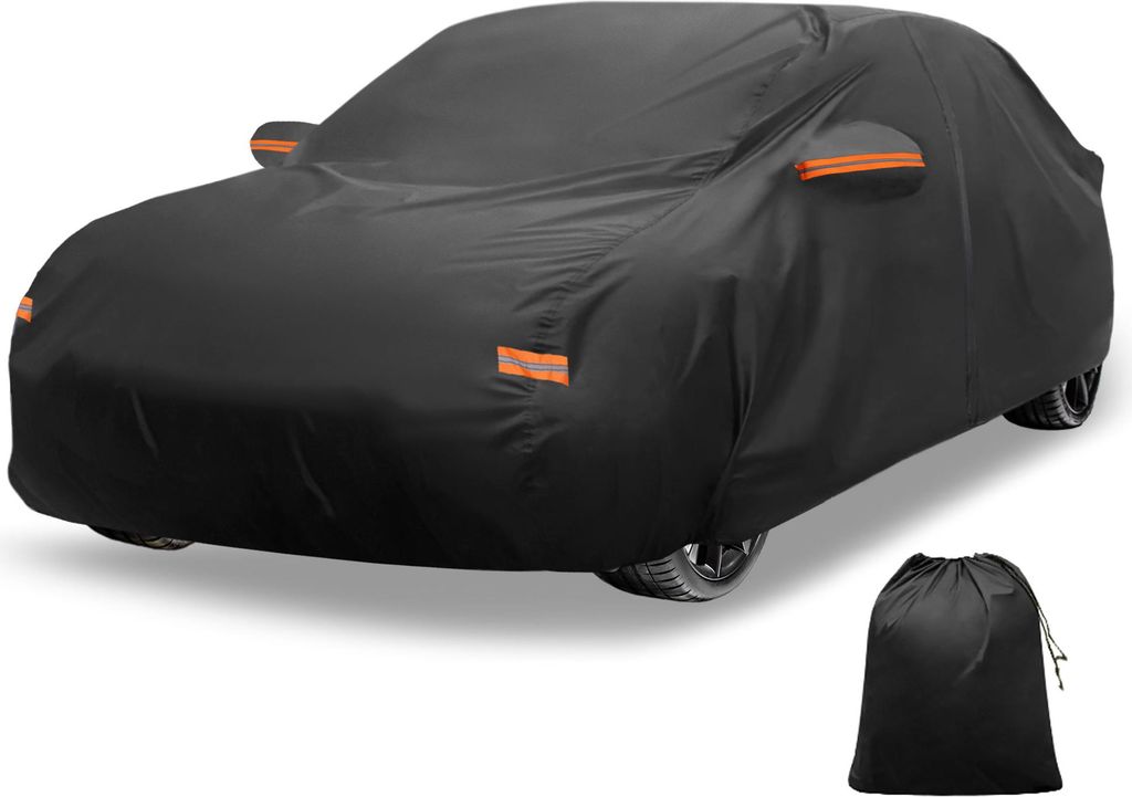 Autoabdeckung fš¹r Subaru Impreza Limousine Aluminiumfolie Outdoor Vollabdeckung Autoabdeckung Alle Wetter Wasserdicht Winddicht Sonnenschutz mit...