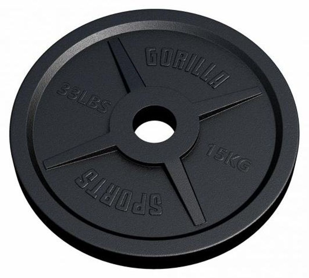 Gorilla Sports Záťažový kotúč 50/51 mm, liatina, 15 kg Obrázok produktu 