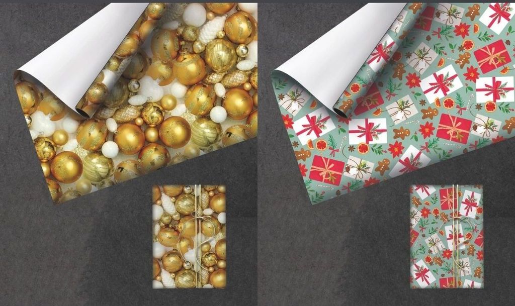 Geschenkpapier Weihnachten, Weihnachtspapier 2m x 0,7m - 10 Produktbild 4