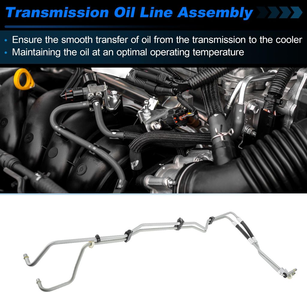 Einlass- Und Auslass-Getriebe?lkühlerleitung Für für Jeep Wrangler V6 3.8L 2007-2011 Getriebekühlerleitung Nr.55056624AC/55056624AD