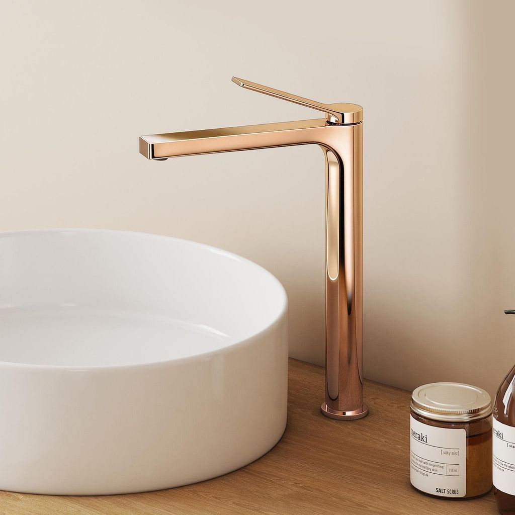 EMKE Wasserhahn Bad Roségold 335x233x46mm, Messing, Produktbild 