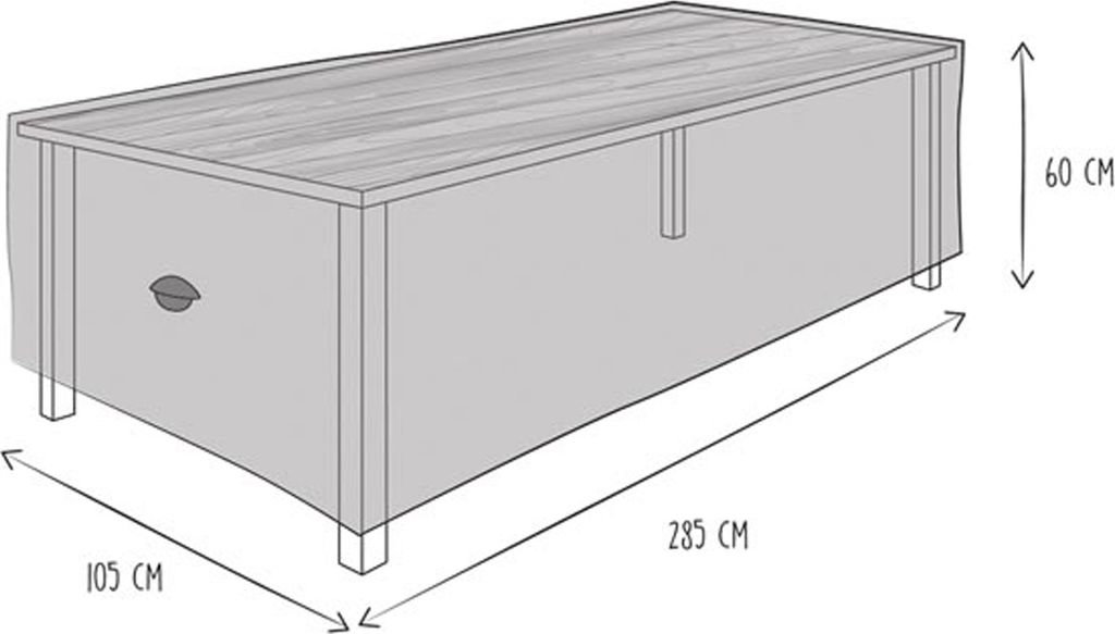 Garden SCHUTZHÜLLE FÜR GARTENTISCH - max. 280 cm