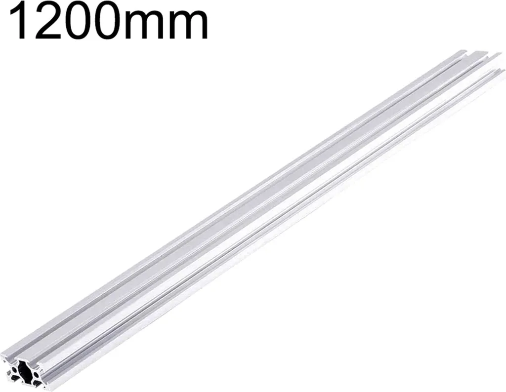 Profilé V-Slot 2040 Argent 1200mm, Rail Aluminium Norme Européenne