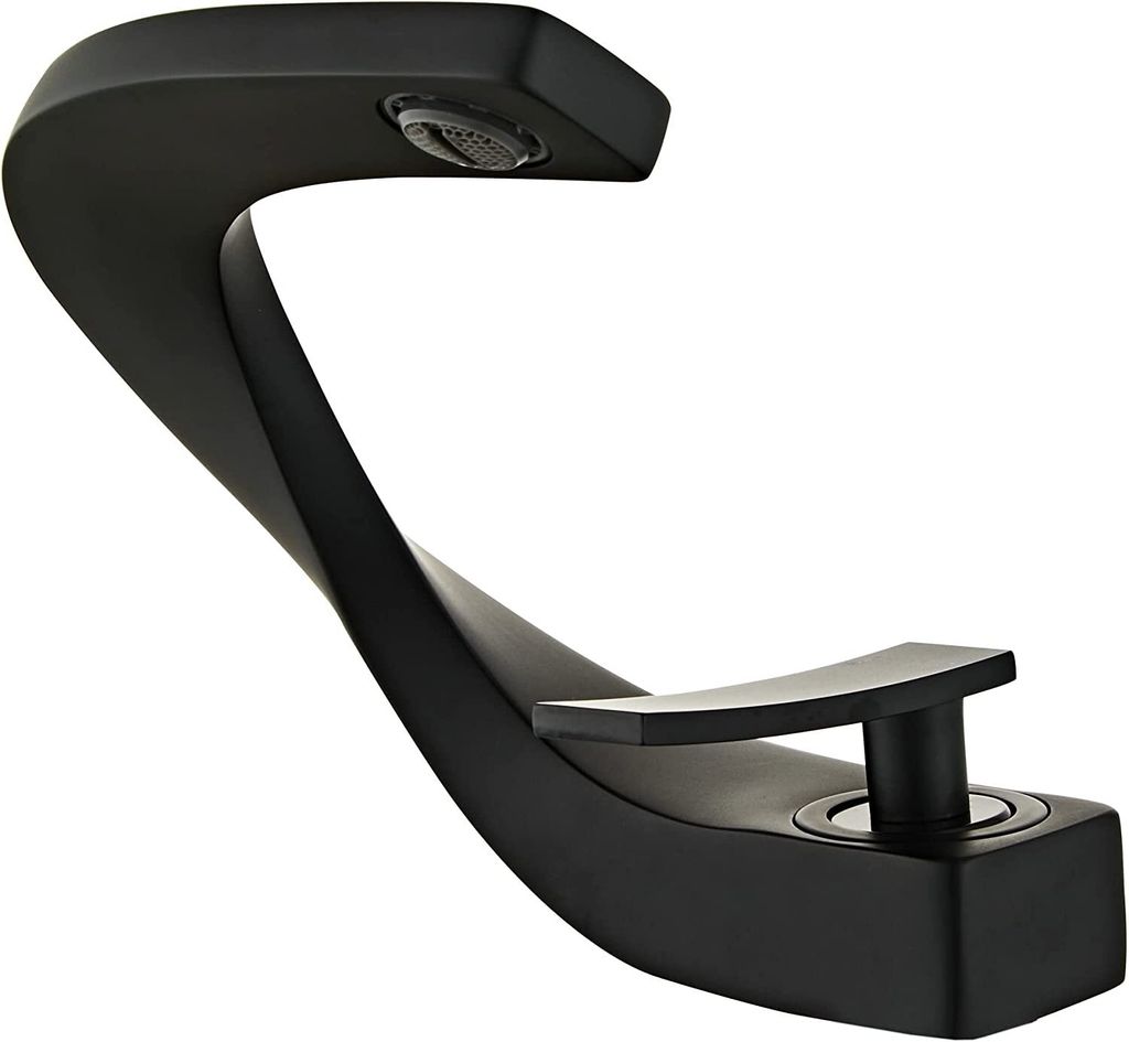 Kreative Waschtischarmatur – Kunstvoller Wasserhahn für Badezimmer-Waschbecken, ideal für warmes und kaltes Wasser.