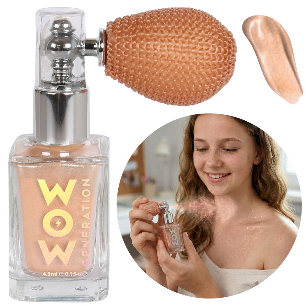 WOW Generation Aufhellendes Körperpuder-Spray, goldener Highlighter für Mädchen