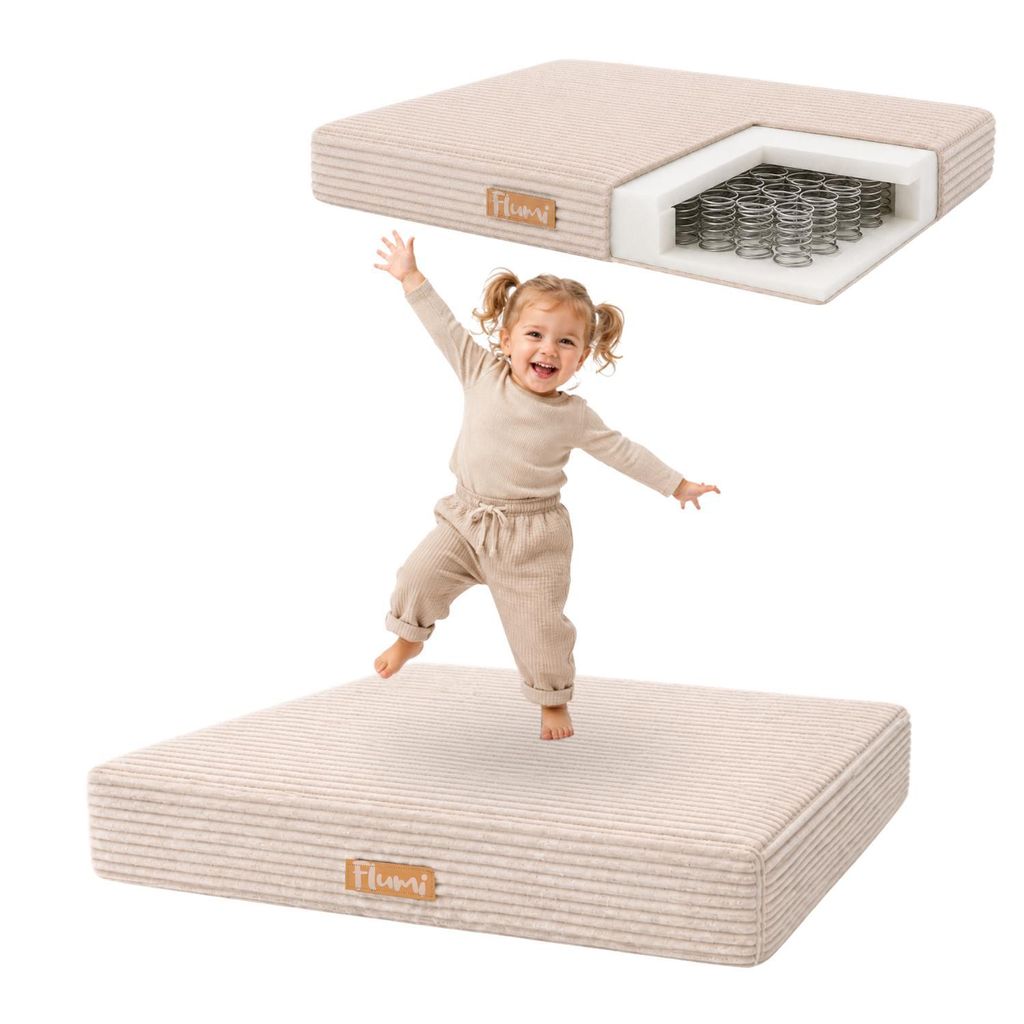 Flumi trampoline enfant tapis de saut avec velours côtelé, Image du produit 