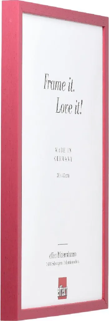 Cornice in legno effetto profilo 35 rosso 21x29,7 cm vetro acrilico - 2