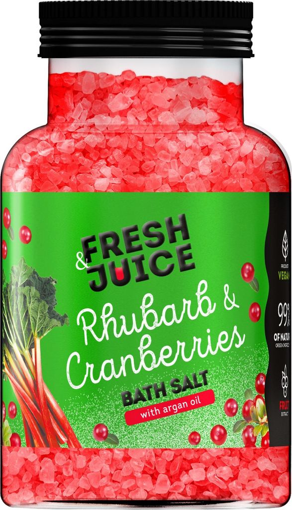 FRISCHER SAFT Rhabarber- und Cranberry-Badesalz 700 g