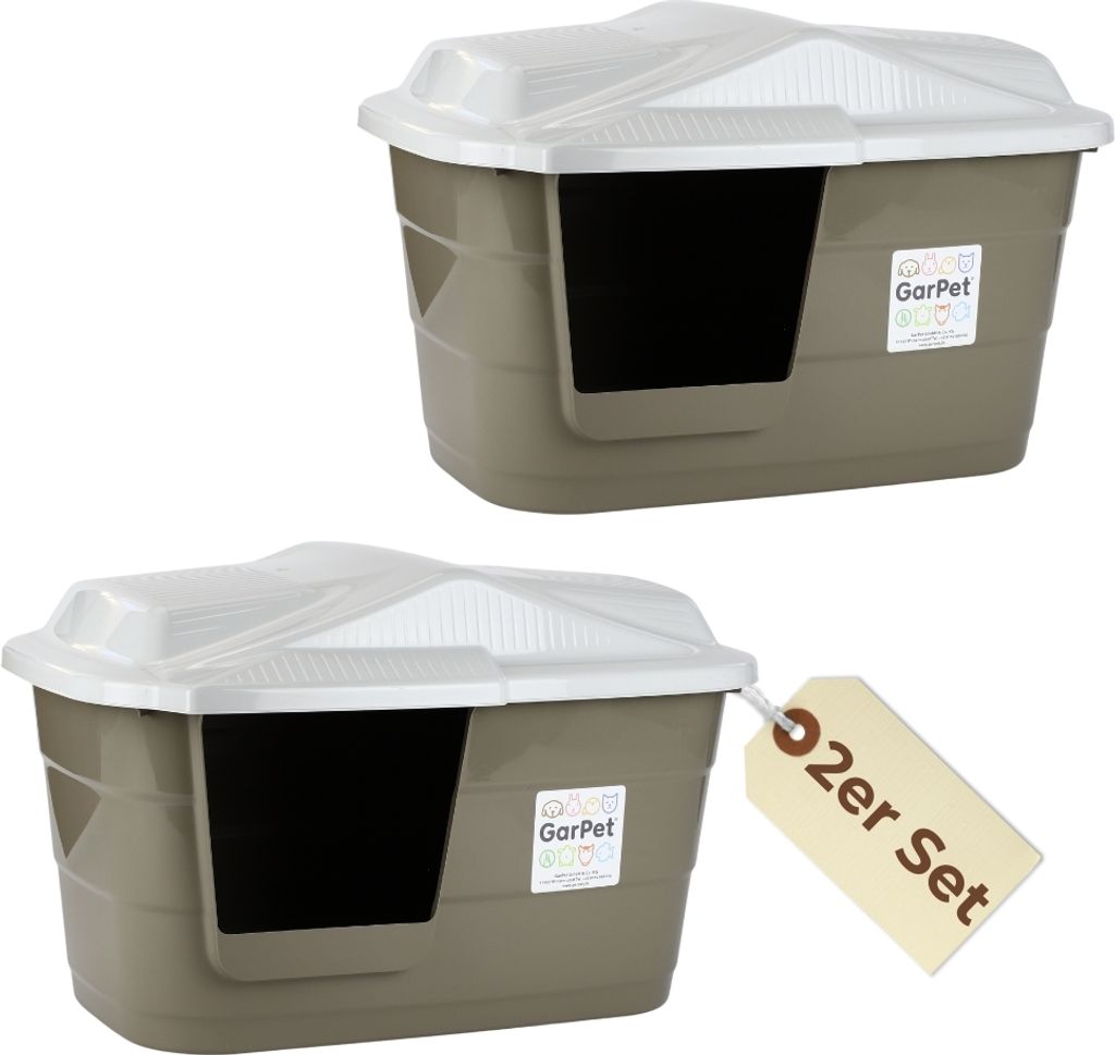 2er Set Hundehütte Katzenhütte Hundehöhle für kleine Hunde Produktbild 