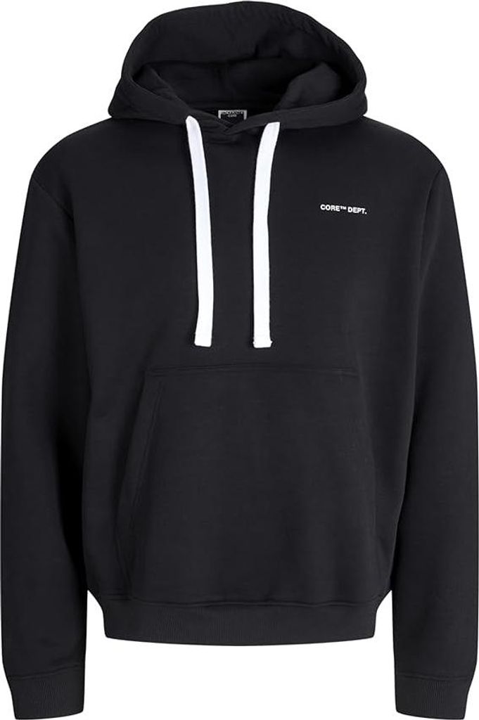 JACK&JONES CORE JCOCOVER GRAPHIC HOOD LN Black M