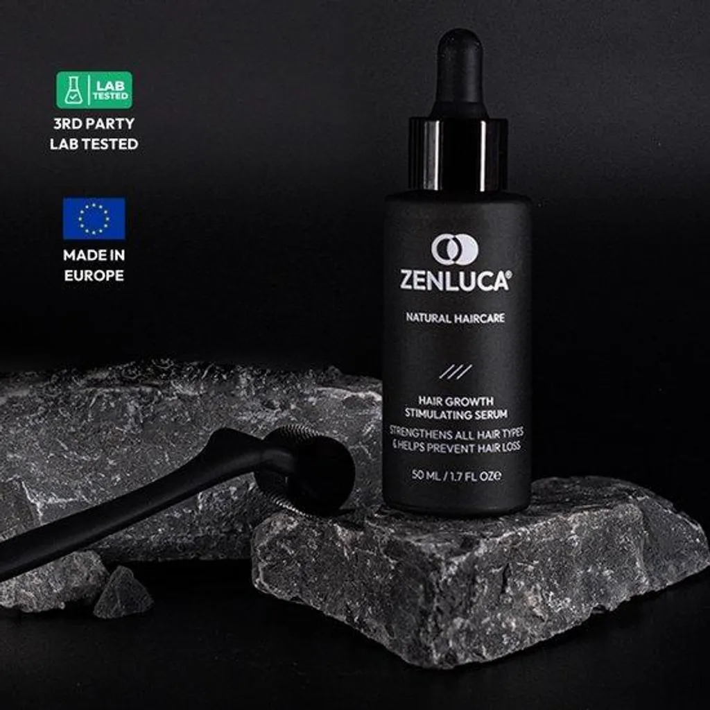 Traitement pour Cheveux Clairsemés - Set Sérum et Rouleau Stimulateur