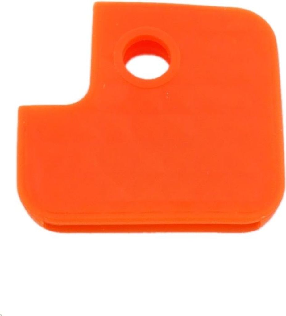 Schlüsselkennkappe eckig geschlossen (Farbe: orange) Farbe: orange