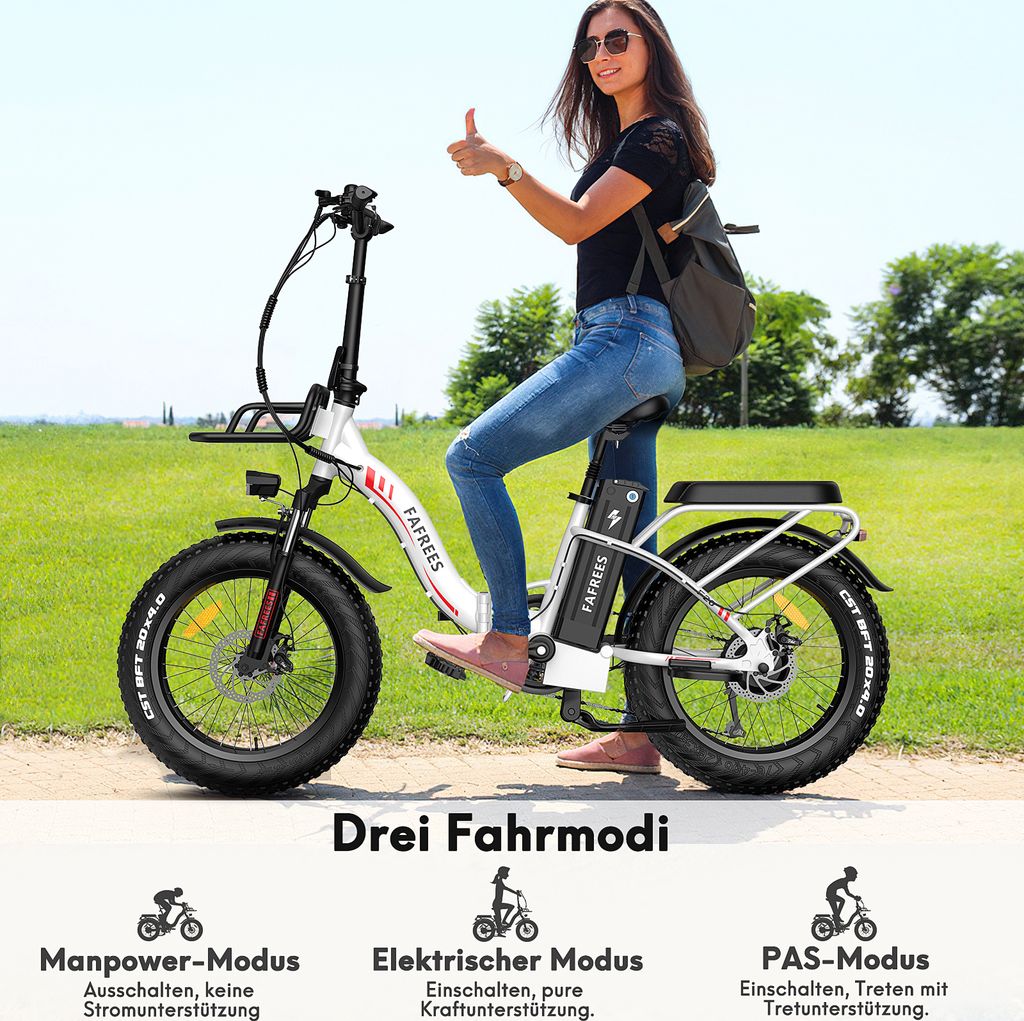 Fafrees F20 MAX Fatbike Ebike Klapprad 20 Zoll mit 48V 18AH Produktbild 14