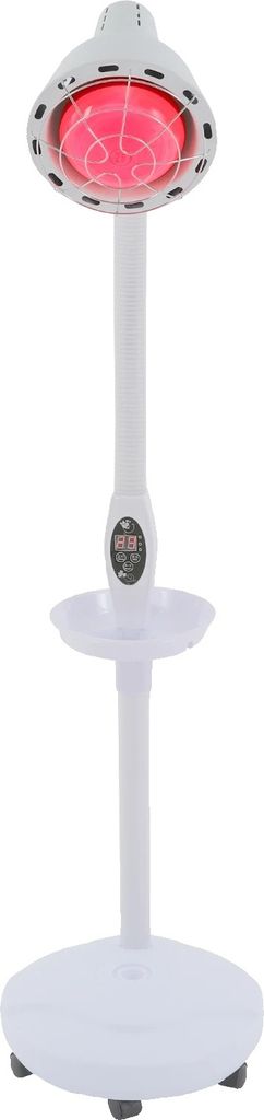 Infrarot-Wärmelampe, 275W Leistung, höhenverstellbar von 125 bis 160 cm, Weiß